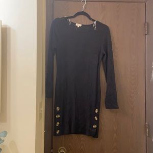 Black sweater dress
